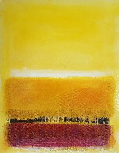 Viola bianco e giallo by Thia Path, Work on Paper for Sale on Singulart