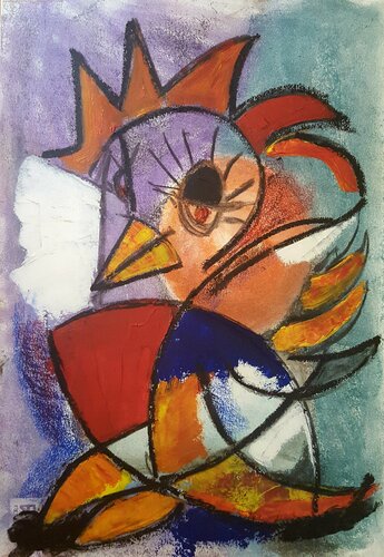 Uccello notturno 1 by Thia Path, Work on Paper for Sale on Singulart