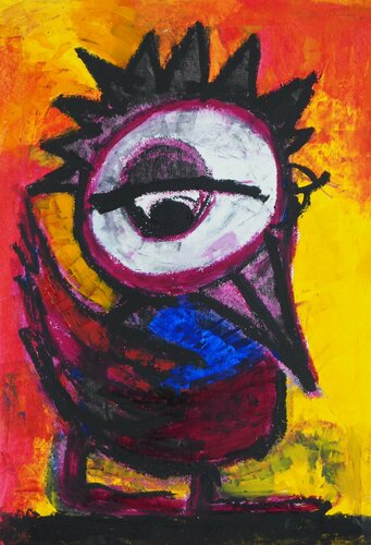 Uccello notturno 5 by Thia Path, Work on Paper for Sale on Singulart