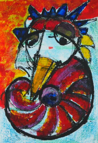 Uccello notturno 6 by Thia Path, Work on Paper for Sale on Singulart