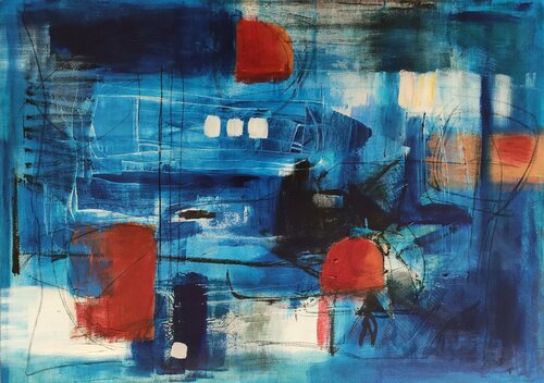 Bluedream van Thia Path, Schilderij te koop op Singulart