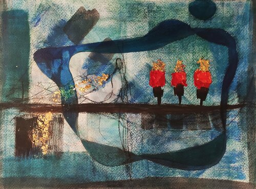 Flying cloud by Thia Path, Work on Paper for Sale on Singulart