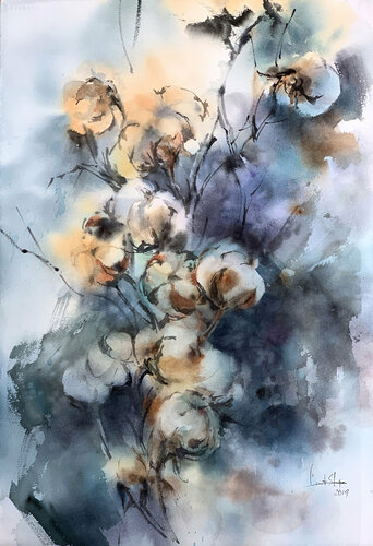 Cotton de Sophia Rodionov, Obra en papel a la venta en Singulart