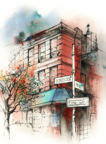 Brooklyn NY by Sophia Rodionov, Work on Paper for Sale on Singulart