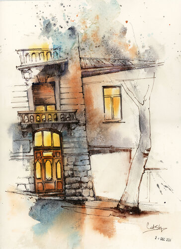 Cozy Light de Sophia Rodionov, Obra en papel a la venta en Singulart