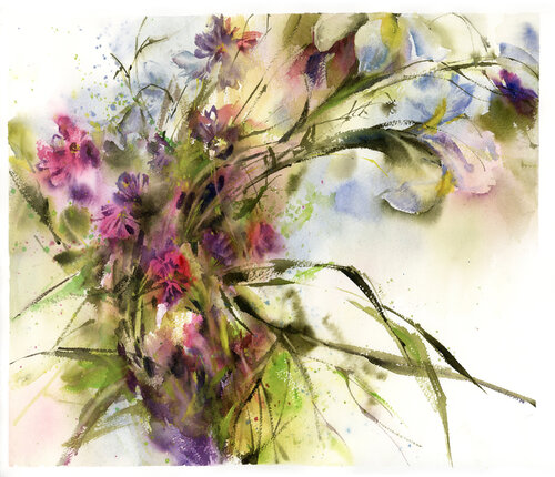 Clovers Bouquet de Sophia Rodionov, Pintura a la venta en Singulart