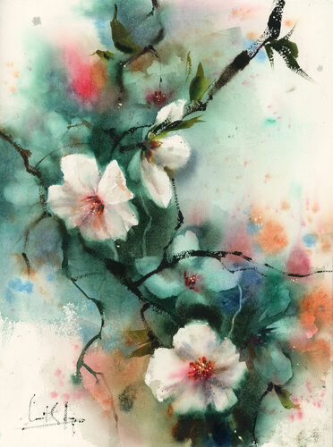 Almonds Bloom by Sophia Rodionov, Painting for Sale on Singulart