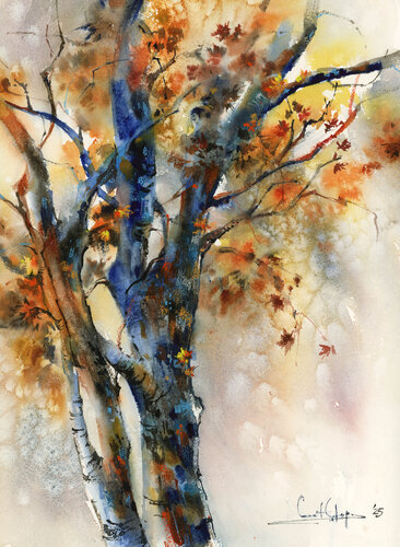 Blue Tree di Sophia Rodionov, Pittura in vendita su Singulart