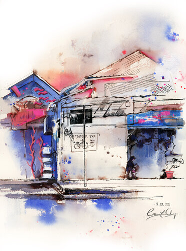 Tel Aviv by Sophia Rodionov, 紙の作品 for Sale on Singulart