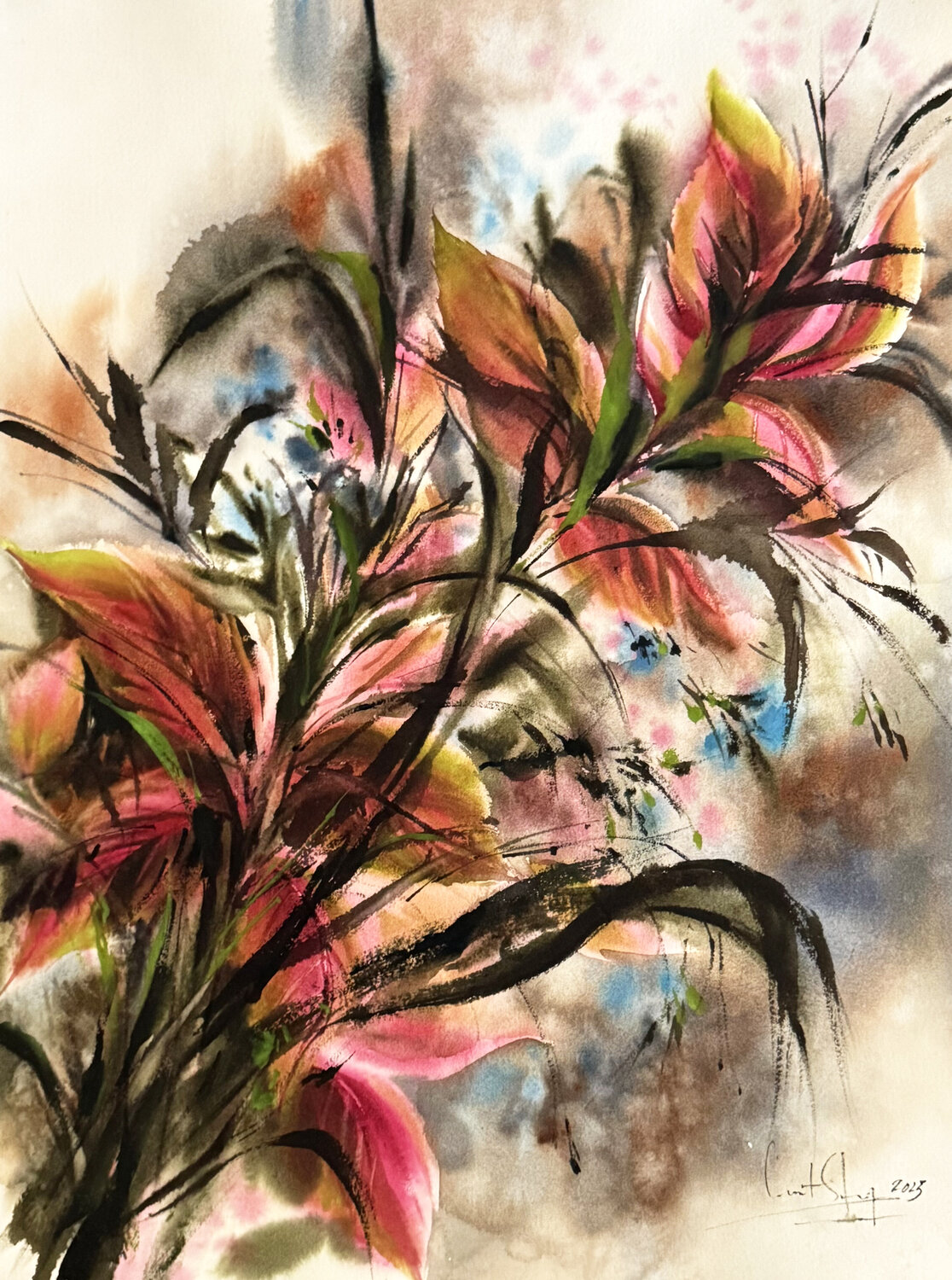 Pink Leaves Sophia Rodionov