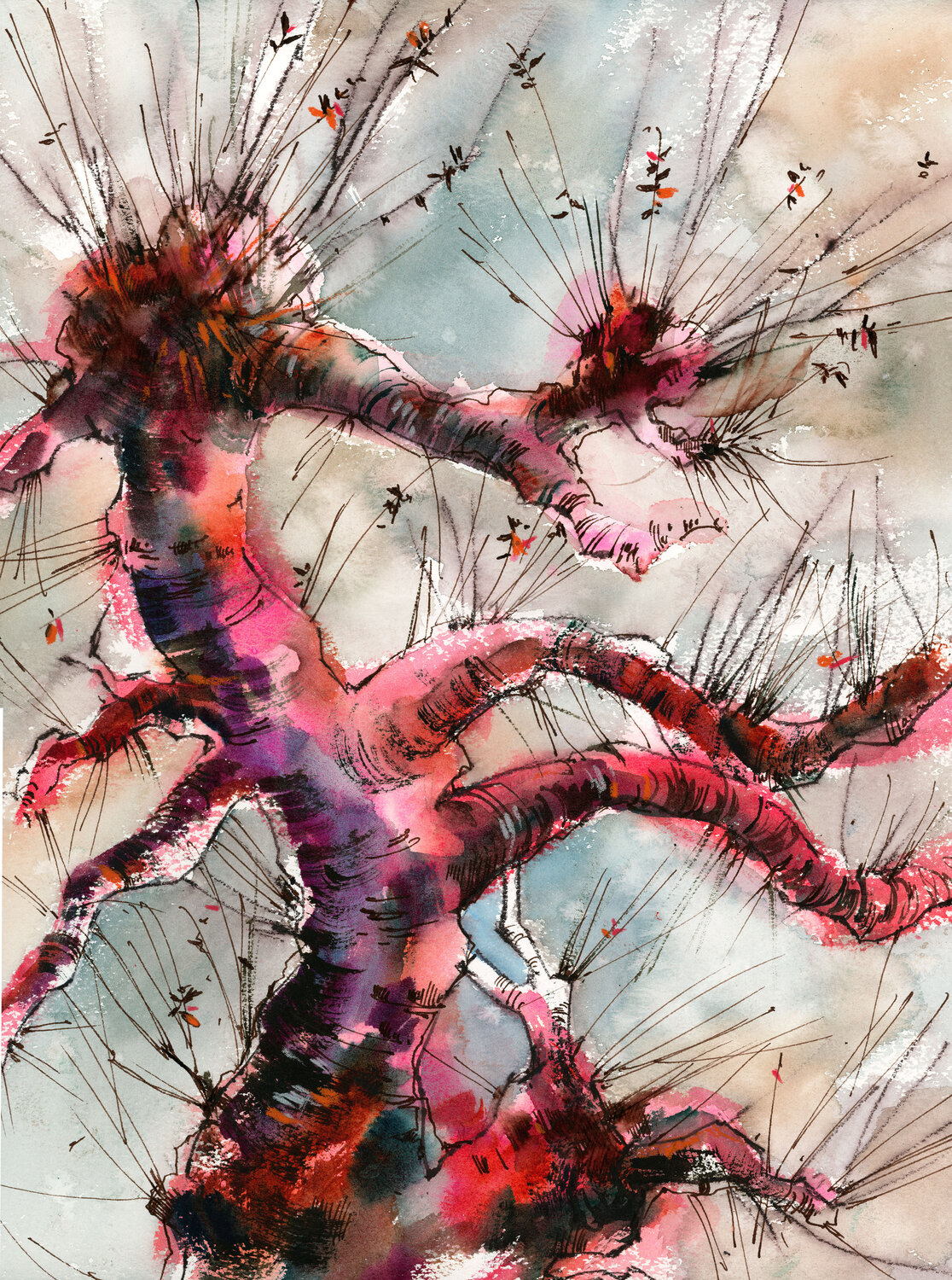 Pink Monster Tree Sophia Rodionov
