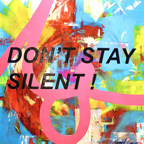 DON'T STAY SILENT de Yannick Hamon, Pintura a la venta en Singulart