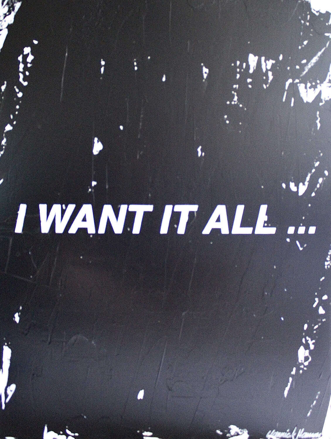I WANT IT ALL Yannick Hamon Origineel schilderij te koop