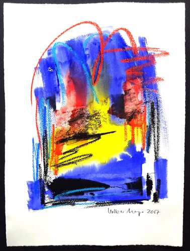 Good Night, Dear Colors! by Volker Mayr, Work on Paper for Sale on Singulart