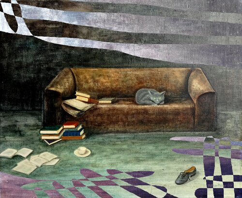 Serie "Karthäuserkatze auf der Couch" #6 de Volker Mayr, Digital a la venta en Singulart