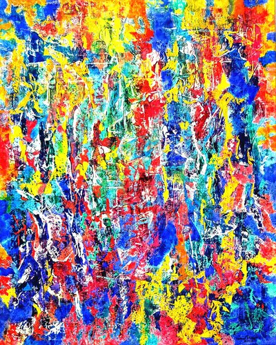 Celebration Of Colours van Volker Mayr, Schilderij te koop op Singulart