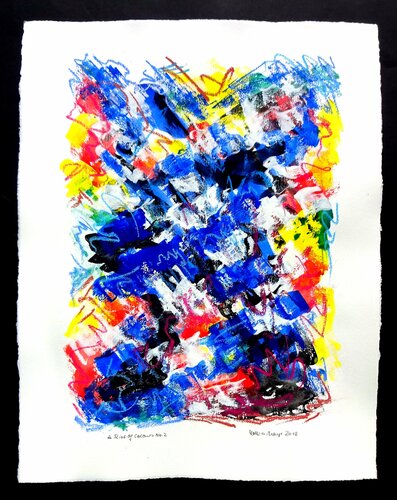 A Riot Of Colours No.2 de Volker Mayr, Obra en papel a la venta en Singulart