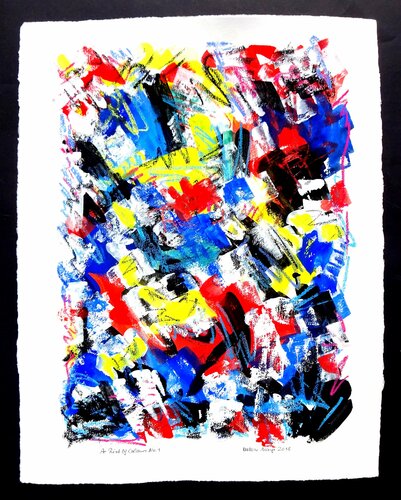 A Riot Of Colours No.1 de Volker Mayr, Obra en papel a la venta en Singulart