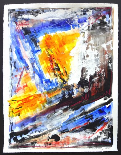 Abstrakte Komposition 1 by Volker Mayr, Work on Paper for Sale on Singulart