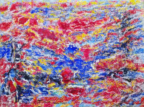 Colours In Motion van Volker Mayr, Schilderij te koop op Singulart