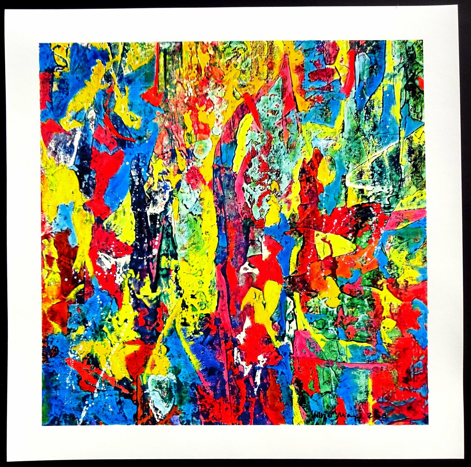 Celebration Of Colours Serie A No.4 Volker Mayr Werk auf Papier zu verkaufen