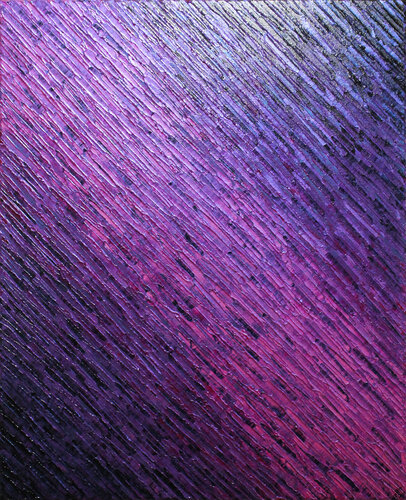 Texture couteau rose violette di Jonathan Pradillon, Pittura in vendita su Singulart