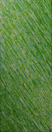 Texture couteau blanc verte pomme di Jonathan Pradillon, Pittura in vendita su Singulart