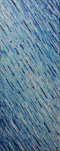 Texture couteau blanc bleue océan van Jonathan Pradillon, Schilderij te koop op Singulart