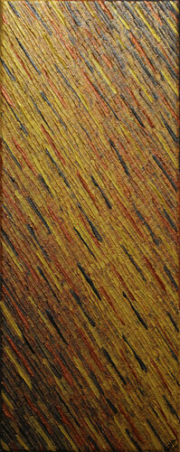 Texture couteau or cuivre grise iridescente van Jonathan Pradillon, Schilderij te koop op Singulart