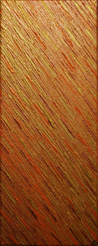 Texture couteau or orange cuivre by Jonathan Pradillon, Painting for Sale on Singulart