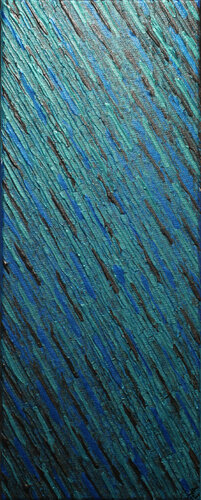 Texture couteau bleue grise iridescente van Jonathan Pradillon, Schilderij te koop op Singulart
