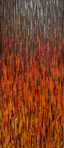 Matrice jaune orange rouge von Jonathan Pradillon, Malerei kaufen auf Singulart