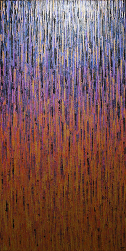 Matrice or rose orange grise iridescente van Jonathan Pradillon, Schilderij te koop op Singulart