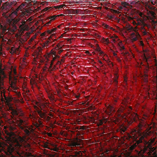 Petit éclat rouge iridescent van Jonathan Pradillon, Schilderij te koop op Singulart