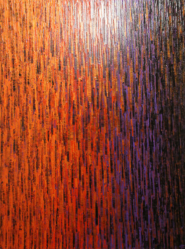 Grand Fondu Orange Rouge Violet di Jonathan Pradillon, Pittura in vendita su Singulart