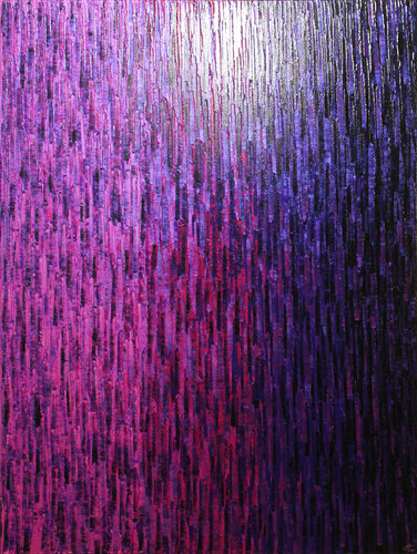 Grand fondu rose violet iridescent van Jonathan Pradillon, Schilderij te koop op Singulart