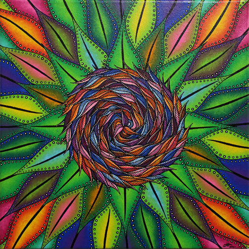 Végétation florale multicolore Jonathan Pradillon