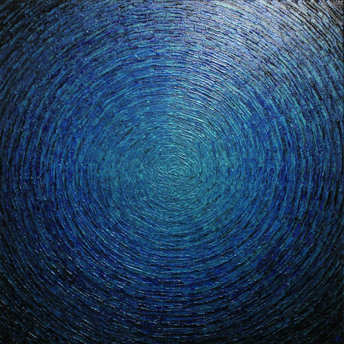 Éclat bleu gris iridescent van Jonathan Pradillon, Schilderij te koop op Singulart