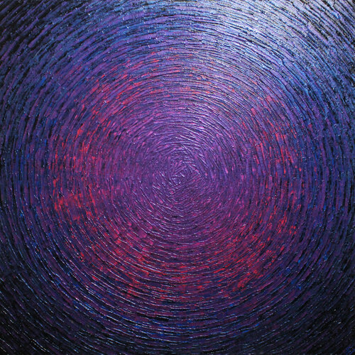 Éclat rose bleu foncé van Jonathan Pradillon, Schilderij te koop op Singulart