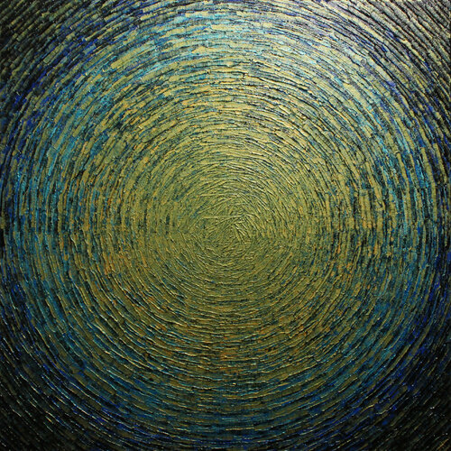 Éclat or bleu di Jonathan Pradillon, Pittura in vendita su Singulart