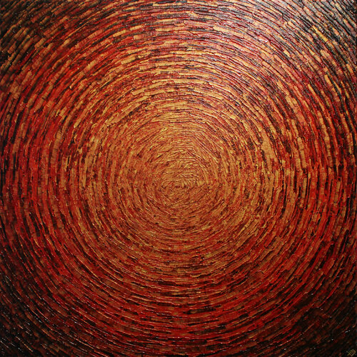 Éclat or rouge van Jonathan Pradillon, Schilderij te koop op Singulart