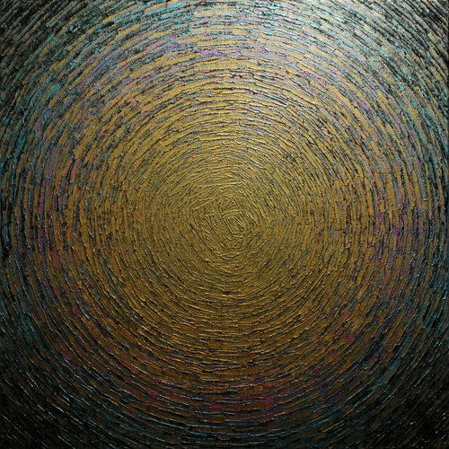 Éclat or rose bleu iridescent by Jonathan Pradillon, Painting for Sale on Singulart