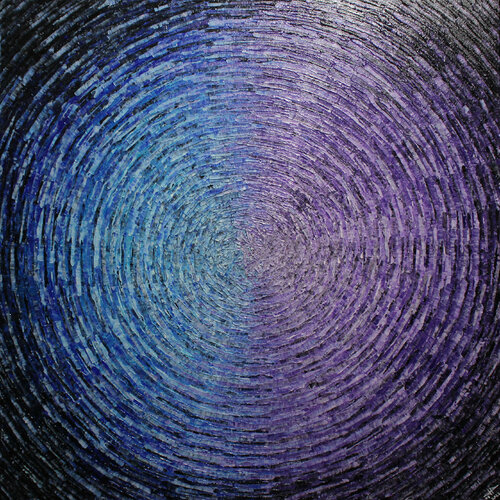 Éclat mixte bleu violet von Jonathan Pradillon, Malerei kaufen auf Singulart