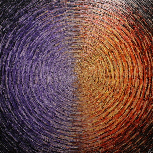 Éclat mixte violet rouge by Jonathan Pradillon, Painting for Sale on Singulart