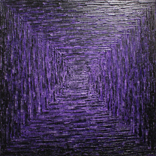 Dégradé carré violet de Jonathan Pradillon, Pintura a la venta en Singulart