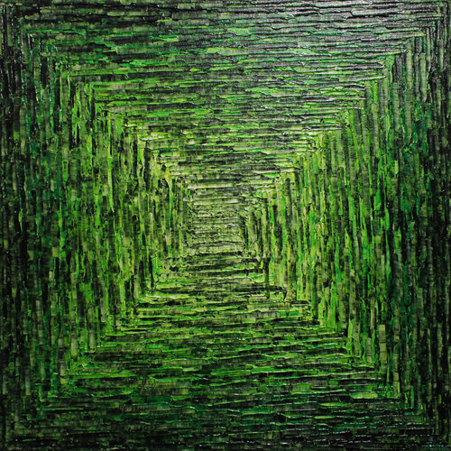 Dégradé carré vert Jonathan Pradillon