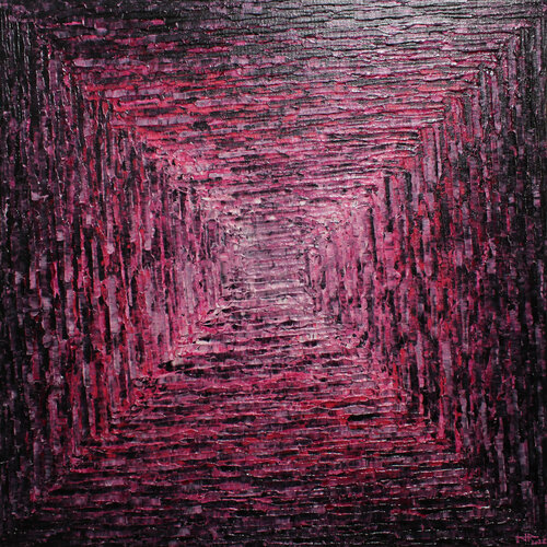 Dégradé carré rose Jonathan Pradillon