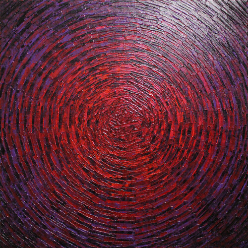 Éclat de couleur rouge violet 2 van Jonathan Pradillon, Schilderij te koop op Singulart