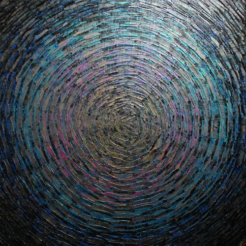 Éclat or rose bleu iridescent 2 di Jonathan Pradillon, Pittura in vendita su Singulart