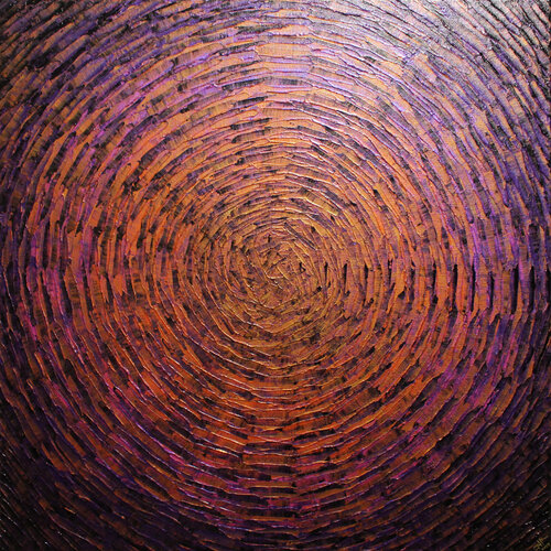 Éclat orange rose violet iridescent von Jonathan Pradillon, Malerei kaufen auf Singulart